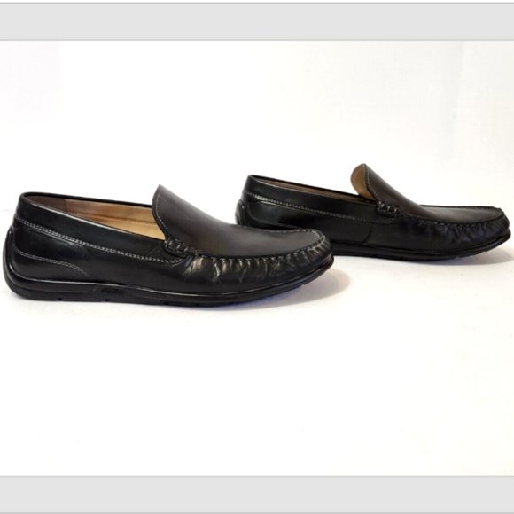 Amazon.com | ECCO S Lite Moc Summer, Black/Black Perforated  Ecco Moc Toe Driving Loafers Leather Slip On Shoes